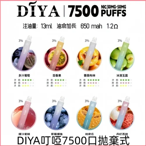 DIYA叮啞抛棄式7500口