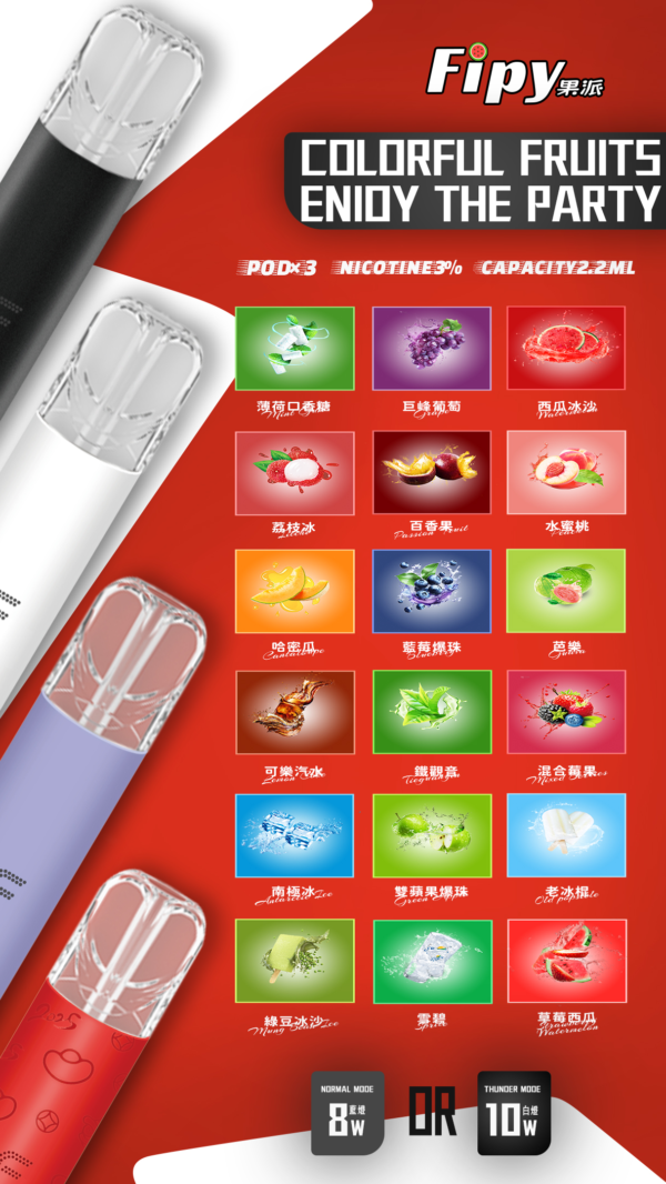 Fipy果派一代煙彈[買三送一盒][買五送主機]